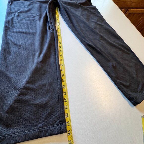 Mondetta Pull-On Herringbone Straight Leg Pants XL Brown Brushed Back Lining - Picture 8 of 11